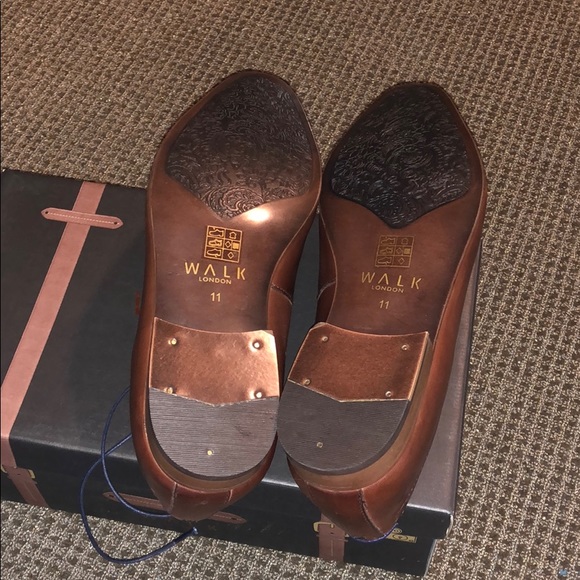 Walk London City Leather Oxford Shoes - Picture 4 of 4